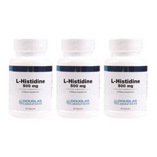 더글라스랩스 L-히스티딘 500mg 캡슐 무설탕 글루텐 프리, 60정, 3개