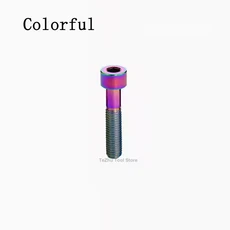 1Pcs 티타늄 볼트 M8 x 20 80mm 자전거 헤드셋 브레이크 용 나사 여러 색상, 01 M8, 02 20mm, 04 Colorful