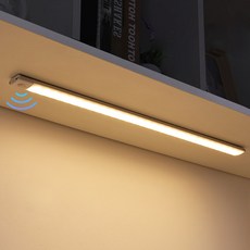 충전식 3색 LED 밝기 조절 무선 모션 직부등 40cm, 웜화이트 + 내추럴화이트 + 쿨화이트, 1개
