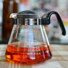 홈아트 커피서버 핸드드립서버 드립유리서버, 1개, 단일색상600ml