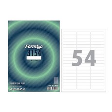 폼텍 라벨지 LS-3154 100매, 100개, 54개