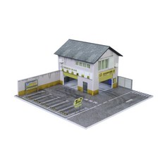 MoreArt 1:64 森本自動車整備工廠 模型車微縮拍攝場景 維修保養廠 模型停車場 Morimoto 自動車修理廠, 森本工廠場景