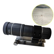 소형 단망경 관찰용 십자형 조준 튜브형 단안 핸디 방수, 7배, 기본 색상