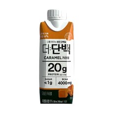 빙그레 더단백드링크 250ml 드링크카라멜 4개입/단백질드링크/우유단백질/단백질보충, 4개