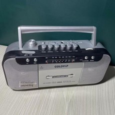 카세트 플레이어 빈티지 옛날 카세트테이프 아날로그 라디오 복고 카셋트 레코더 스피커, 랜덤 대형, 기본 모델명/품번