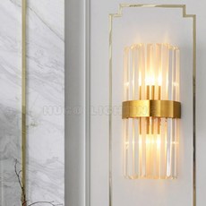 HUGO LIGHTING 水晶壁燈，電鍍不鏽鋼材質，適用於客廳臥室床頭背景牆裝飾