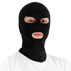 3홀 스키 마스크 1-2팩 방한모 페이스 입 구멍 시스티 남성 여성 오토바이 풀 커버 축구용 화이트. 라지, Black