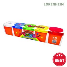 로렌하임 학습용 점토세트 칼라점토 5색 55g 도너랜드 10개입 55g5