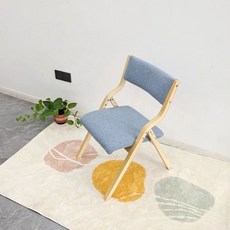 가정용 고급 접이식 인테리어, 1인용, 라이트블루
