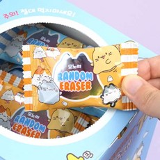 귀여운 고양이 캐릭터 랜덤 뽑기 지우개 10개, 1개, 상세페이지 참조