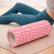 리닛 마사지 스트레칭 미니 폼롤러, 라이트핑크, 1개