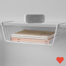 정리용품 철망 바스켓 철제 틈새수납 선반 행잉 바구니, 블랙