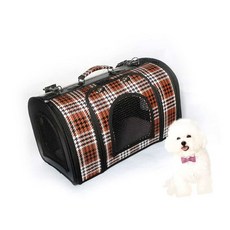 강아지 이동가방 브라운 대중교통