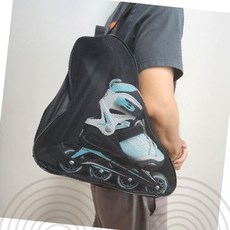인라인스케이트 가방 롤러블레이드 보관 휴대용 메쉬 통기성 어깨끈 스포츠용품 수납백, 1개, 색상_블랙