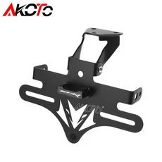 존텐스 703 R 오토바이 스테인리스 스틸 리어 번호판 홀더 브래킷 라이트 테일 타이디 제거기, 09 703R-Black