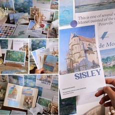 제이템 인테리어 감성 엽서 벽꾸미기 포스터 20장 1세트, 바다 바람