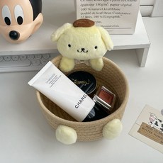 옐상 산리오 바구니 수납함 수납보관함, 1개, 옐로우