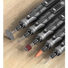 전동 소형 전기 그라인더 바닥 연마기 사포 에어밀러 충전식 4.2V 펜형 올인원 558종, 12V 고정속도 25종