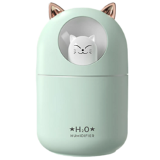 촉촉냥 캣미스트 H2O 무드등 테이블 가습기 300ml, 민트