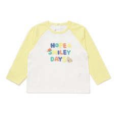 [AK플라자] [블루독베이비] 46-114-330-03 YE) 스마일라글란긴팔티셔츠