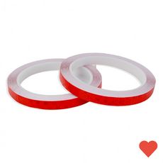 안전용품 육각 벌집 패턴 반사 스티커 8m 레드, 1개