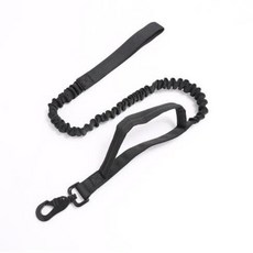 杜賓戰術嘴套 防爆衝牽引訓練大狗口套 德牧馬犬獵犬工作犬訓練裝備 可調節透氣嘴罩 SA萌寵, 緩衝彈力繩-黑色, 1個