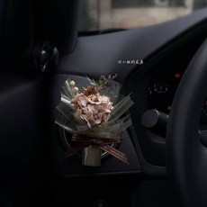 迷你乾花花束車載香薰，手工擴香器，永生花擺飾，謝師禮，開幕送禮, 1個, 暮色+禮盒裝,桂花香
