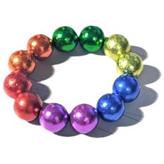 巴克球磁鐵玩具：圓球形強力磁鐵，益智紓壓，冰箱白板裝飾, 12個, Multi-color