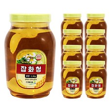 푸드올마켓_ 청림 잡화청 2.4kg 잡화 벌 꿀 한박스 (2.4kg x 8ea), 8개
