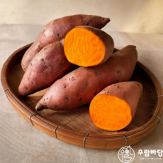 [재구매1위] 고품질 세척 해남 햇 호박고구마, 1박스, 3kg(중)