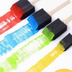꾸미기 폼 브러쉬 4P 페인트 도색 미술 도구 다용도 관리 솔