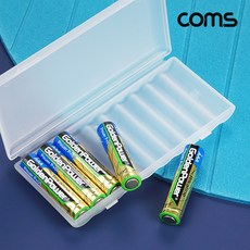Coms 건전지 케이스 보관함 AAA 10개 보관용 휴대용 IH490, 1개