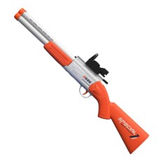 UB 더블 배럴 샷건 S686 에어 소프트 탄두 너프건, 세로형 장총, 오렌지, 1개