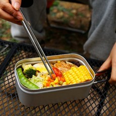 접이식 손잡이 군용 라면 냄비 스텐 캠핑용 사각 반합, 2-캠핑반합-1000ml