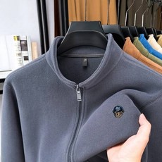 겨울 남성 스탠드 칼라 재킷 고급 품질 지퍼 정교한 프린트 두꺼운 코트 다용도 출, L, 1개 팩, gjihui