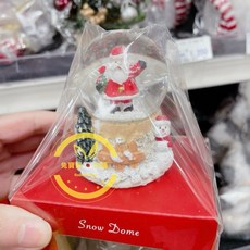 兔寶寶日本代購 聖誕水晶球 聖誕老人 雪人, 1個