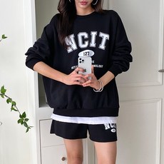 SOON2DLE 女款長袖短褲休閒套裝