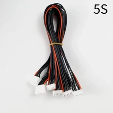 5pcs2S 3S 6S-8s 30cm 22AWG 배터리 밸런스 충전기 실리콘 와이어 연장 리드 JST-XH RC 용 커넥터 어댑터, 08 5S 30cm 5pcs