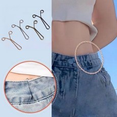 FATTYS 요술 Y핀 바지 허리 기장 줄임 조절 클립, 10개, 블랙