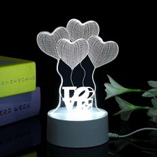 LED 무드등 센스있는집들이선물 3D무드등 조명 램프 인테리어 거실 선물 불꽃 수면등 장식