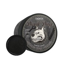 TAGAYA 華田 惡魔犬 岫粉霧感髮蠟 油頭蠟 強力定型造型品, 1個, 惡魔犬 油頭蠟100g