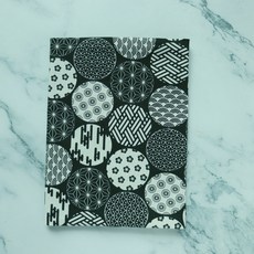 現貨D區 幾何、日本風情、大自然、食物圖案 布書衣 A5尺寸 書衣 書套 書皮, 1個, D-7 緣-綠色