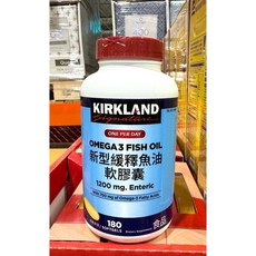 科克蘭 新型緩釋魚油軟膠囊 1200mg 180粒, 1個, 貨運宅配