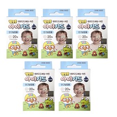 플레이드 뽀로로 안구보호용 아이키드 반창고, 20개입, 5개