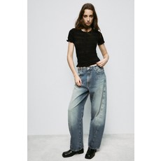 [국내발송] 자라 ZARA 벌집 니트 탑 - 블랙 4938/010/800