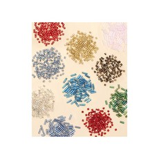 퀼트스타 컬러 비즈 (공예/자수/씨드/막대비즈), 1개, 16-브론즈골드(2mm)