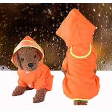 寵物四腳雨衣 防水 寵物外出用品, 1個, 粉,XL【約適閤10-13斤】