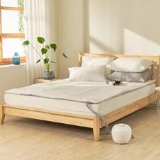 슬아하임 방수 온수 온열 전기 탄소 매트 커버 SS Q, 화이트