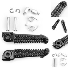 Yamaha YZF R1 1998-2014 R6 1999-2014 R6S 03-08 前腳踏, 黑色 Black, 1個, 黑色 Black