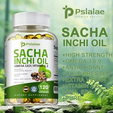 Pslalae 專利印加果油 複合Omega 3 6 9 維生素A E 膠囊, 120組